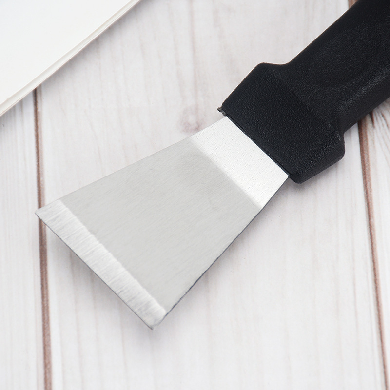Kitchen stainless steel cleaning spatula, pot bottom, range hood volute, seamless, no dead corners spatula, refrigerator deicing device Application Scenario