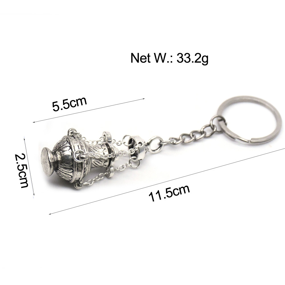 The key chain pendant for foreign trade incense burners can be used as a spice stove household item, gift, accessory, and pendant for men and women details Picture