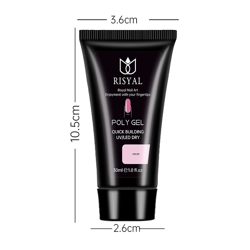 Wholesale of shanilak crystal extension glue 30g, customized processing, special ice transparent nail color glue for nail salons, jelly glue UV/LED Item Picture