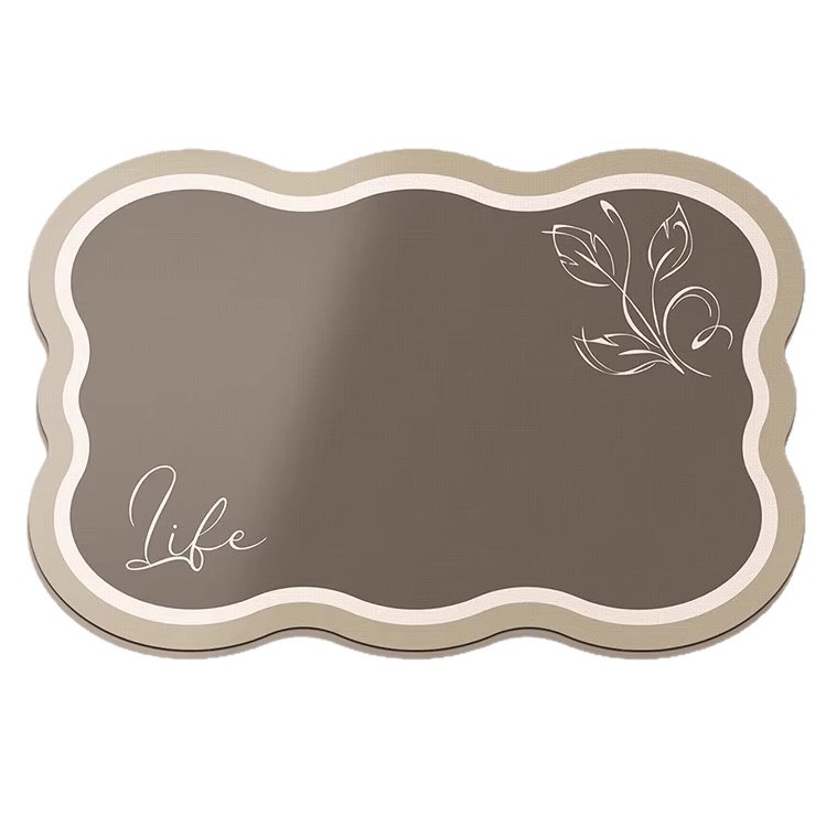 Bathroom floor MATS, diatom mud anti-slip and water-absorbing soft MATS, bathroom and kitchen floor MATS, bathroom door, toilet carpet Item Picture