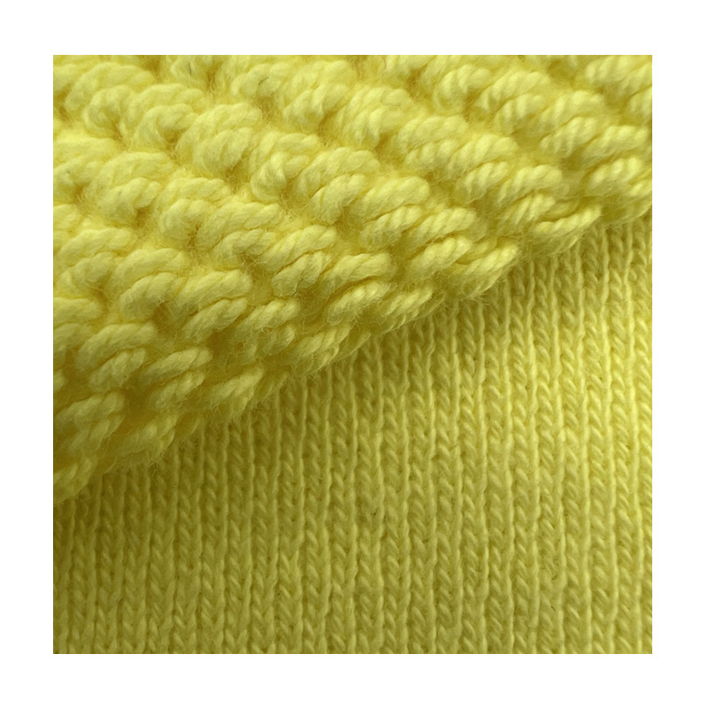 620-gram extra-thick trendy brand all-cotton three-ply David fabric, a popular national trend three-ply loop fabric knitted fabric Item Picture