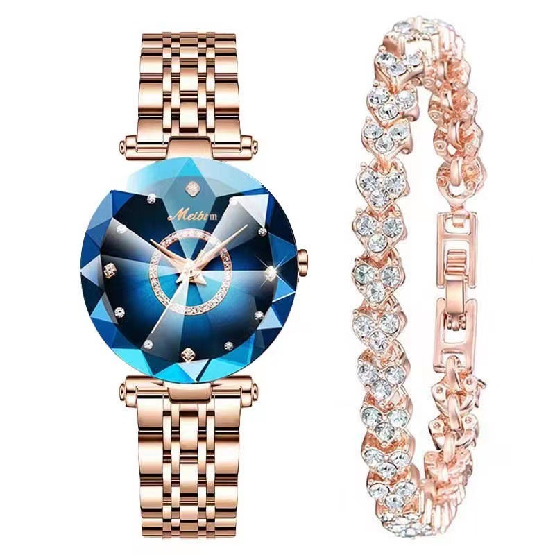 Venta al por mayor comercio exterior venta caliente moda gypsophila pulsera reloj flores diamantes diamantes mujer reloj de cuarzo details Picture