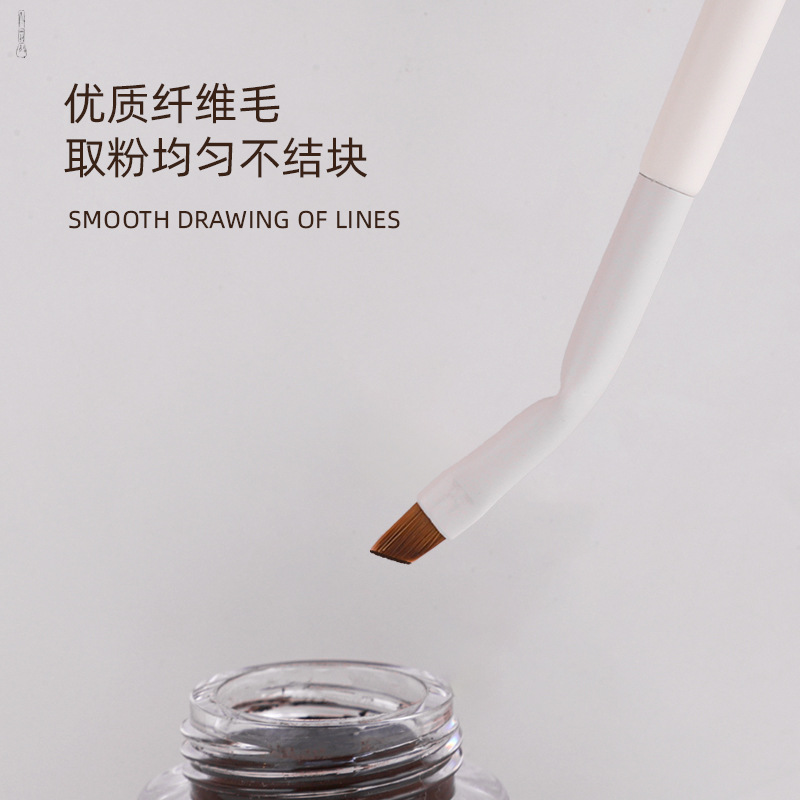 En stock cloud porcelain series doblado delineador de ojos pincel cuchilla bisel ojos ultra finos pincel maquillaje debajo de los párpados herramientas de maquillaje Specification image