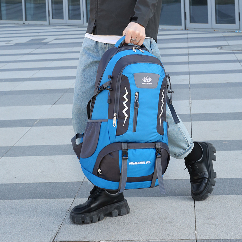 Yitu Cross-border's new outdoor hiking bag, large-capacity travel bag, men's backpack, double-shoulder outdoor bag, sports hiking details Picture