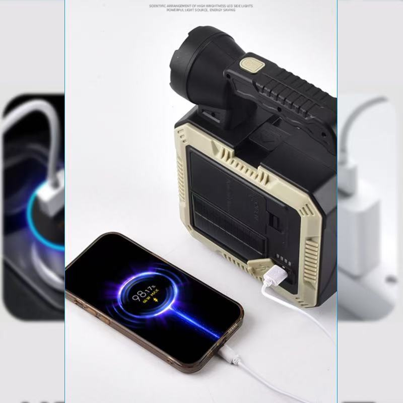 LED solar multi-functional built-in toolkit, portable searchlight, outdoor waterproof, ultra-bright and high-intensity emergency light Application Scenario