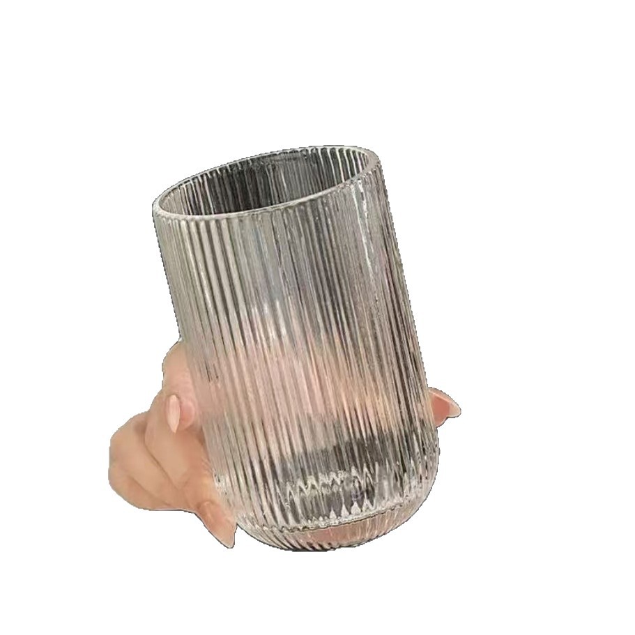 Taza de agua directa de fábrica taza de agua de bar al por mayor taza de agua moderna simple taza de agua redonda taza de agua de vidrio, tazas, Item Picture