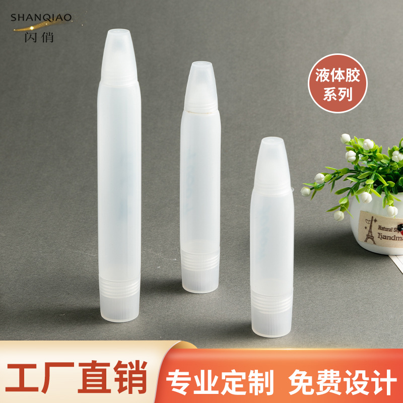 Transparent liquid glue quick-drying, student office DIY handcrafted transparent glue, high-viscosity silicone brush head manufacturer direct
