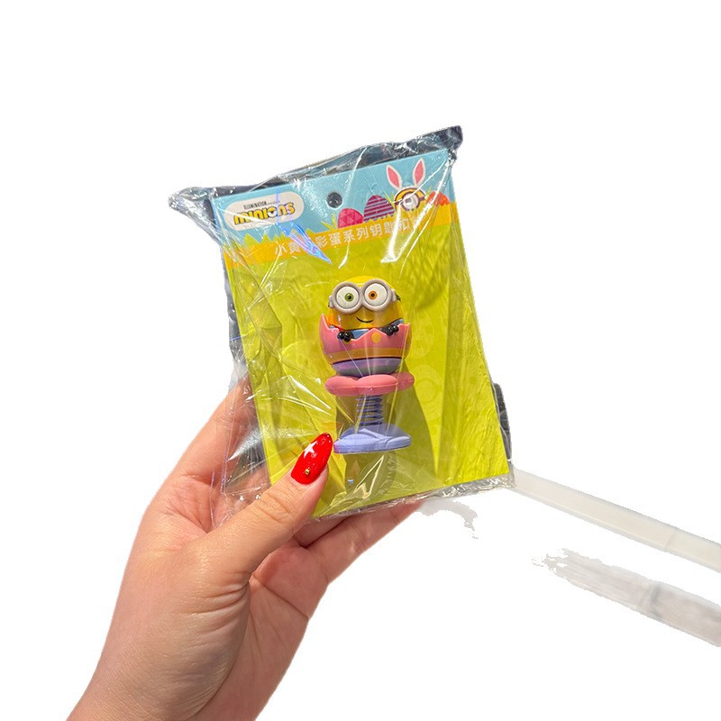 Fuqilai's official Minions Easter Egg series "Yoyo Fun" car cartoon figurines and creative car decorations are available for wholesale and consignment Item Picture