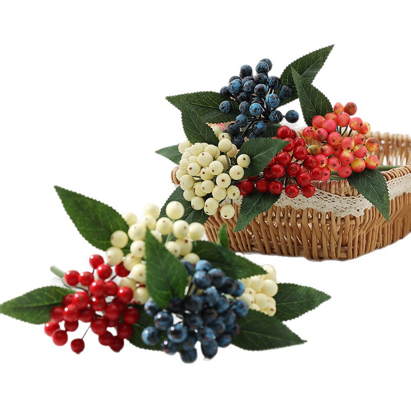 Home decoration foam berries Christmas decoration blueberry DIY handcrafted accessories Cross-border simulation berries Item Picture