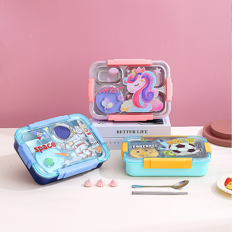 Dopamine-colored insulated lunch box for girls, 304 stainless steel lunch box for office workers, high appearance level, heat and cold resistant lunch box