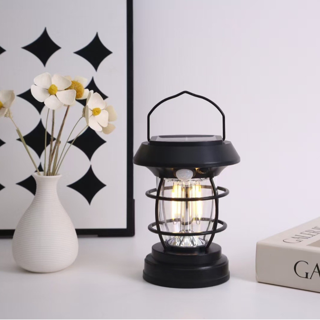 太阳能防水便携户外马灯手提灯氛围露营灯庭院多功能感应灯壁灯