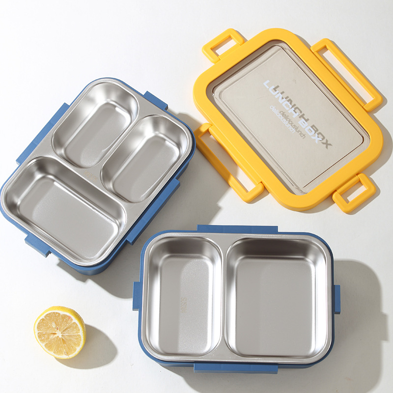 Microwave lunch box with compartments, office worker lunch box, lightweight student lunch box with separate compartments, 304 stainless steel insulated lunch box Application Scenario