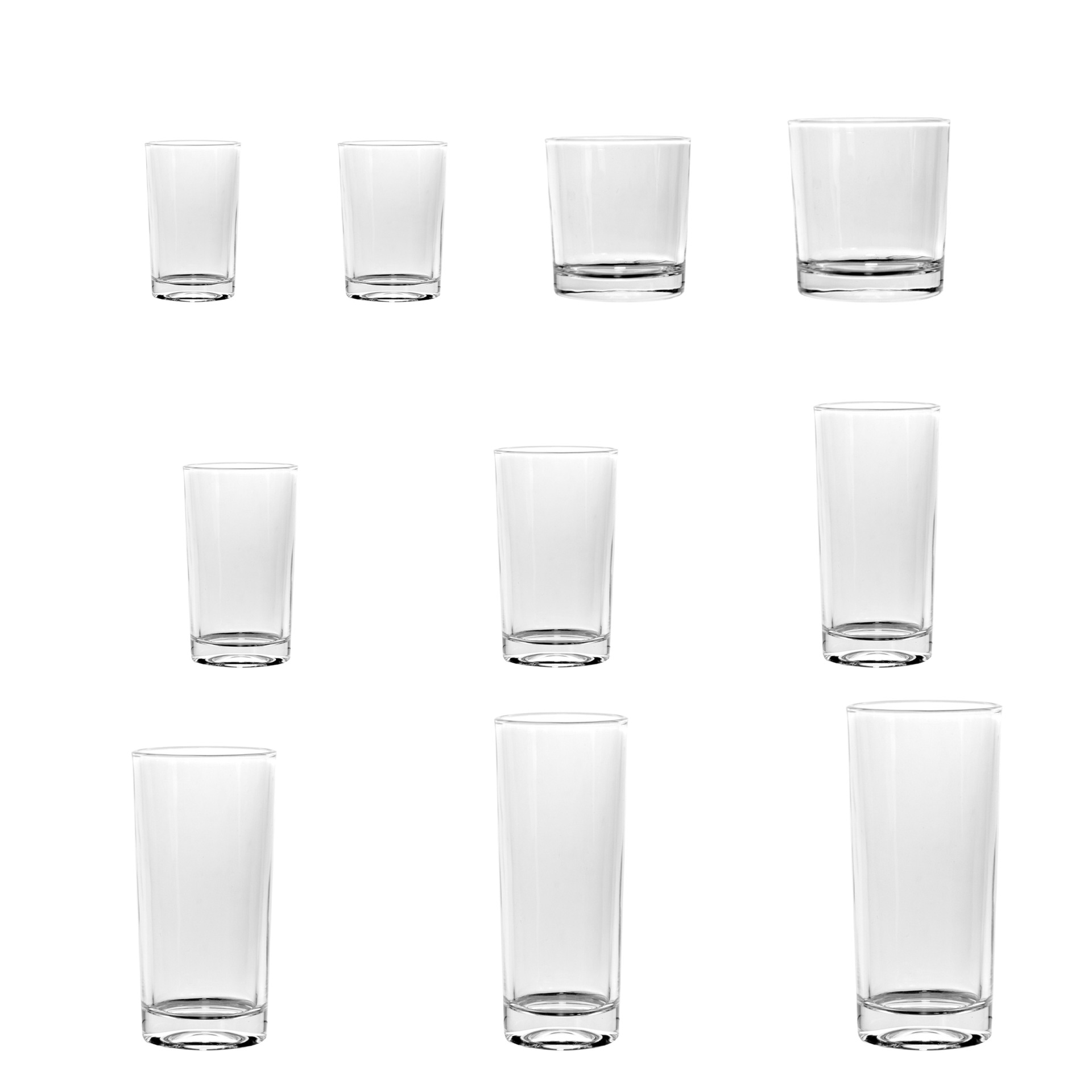 厂家耐热玻璃直筒杯家用水杯早餐牛奶杯餐厅果汁杯多功能泡茶杯白底实物图