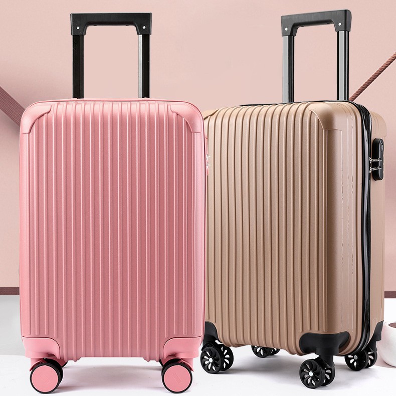 高颜值行李箱20寸结实耐摔PP材质旅行箱学生大容量密码箱拉杆箱