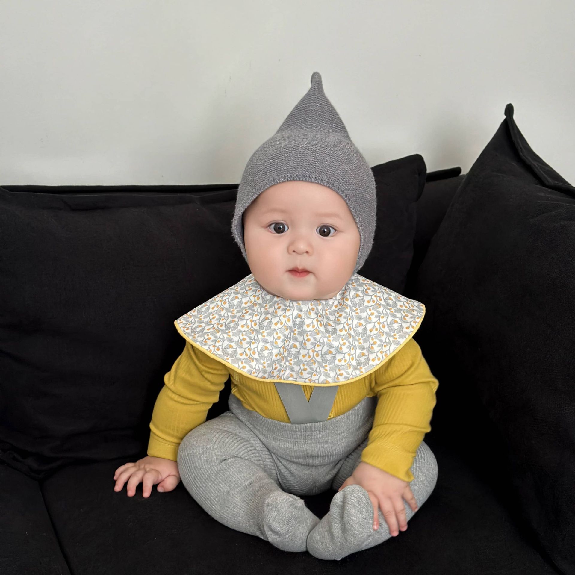 口水巾婴儿a类棉口水巾宝宝围嘴新生儿口水围兜夏款