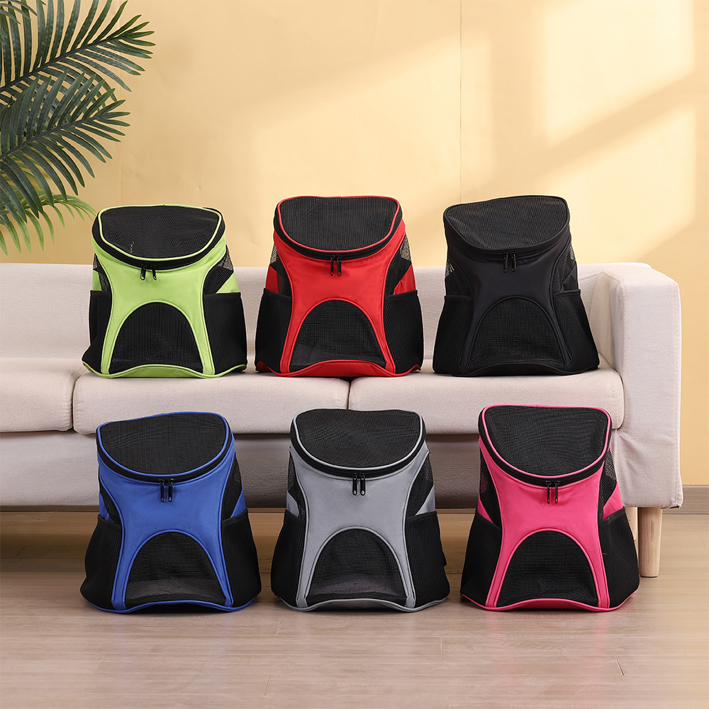 Direct sales of pet bags, portable bags for going out, cat and dog backpacks, foldable pet chests, breathable pet backpacks wholesale