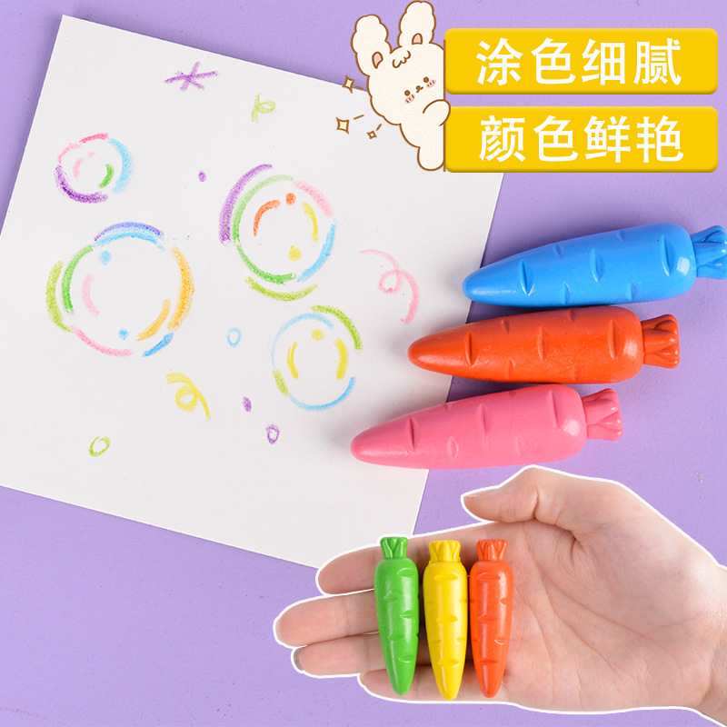 Children's hands are not dirty. Plastic crayons, radish crayons, children's doodling and drawing, 36-color crayons, washable, box-packed crayons details Picture