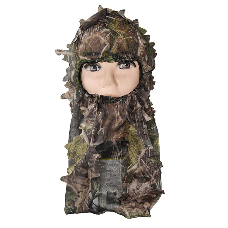 True Adventure 军彩丛林3D户外迷彩立体树叶头套 CS仿生枫叶战术面罩