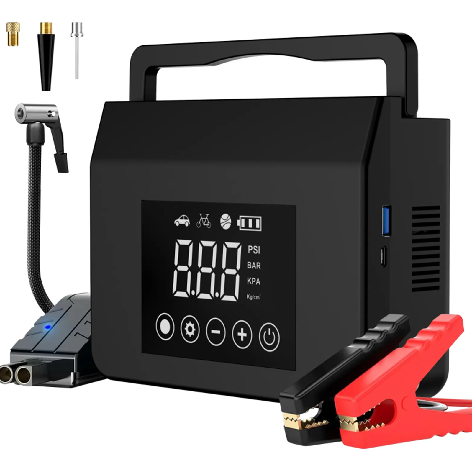 جهاز شحن يعمل بالضغط المضغوط الخاص بالمركبة، مجموعة من بطاريات الليثيوم من طراز 12V Item Picture