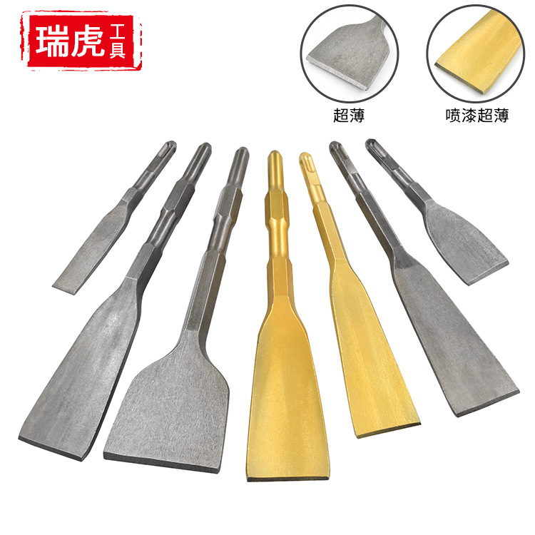 Electric hammer chisel, square handle, four-pit hexagonal handle, concrete electric hammer, electric pick, impact drill bit, brick wall excavation full figure