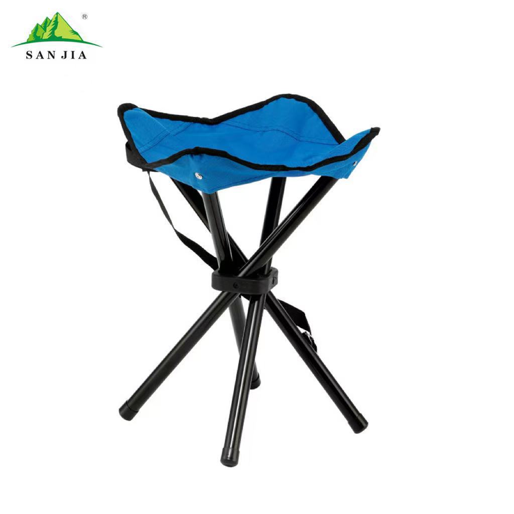 New cross-border best-selling portable folding chair, fishing equipment, outdoor fishing folding triangular stool chair Item Picture