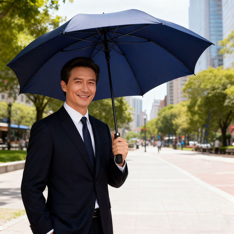 自动直杆高尔夫雨伞大号商务长柄伞广告伞太阳伞可印logo