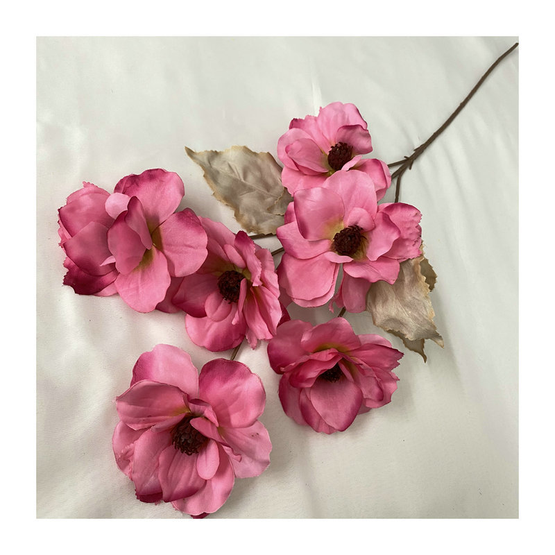 ins风玫红色系婚礼堂布置仿真花 婚庆路引插花地排挑高吊顶绢花白底实物图