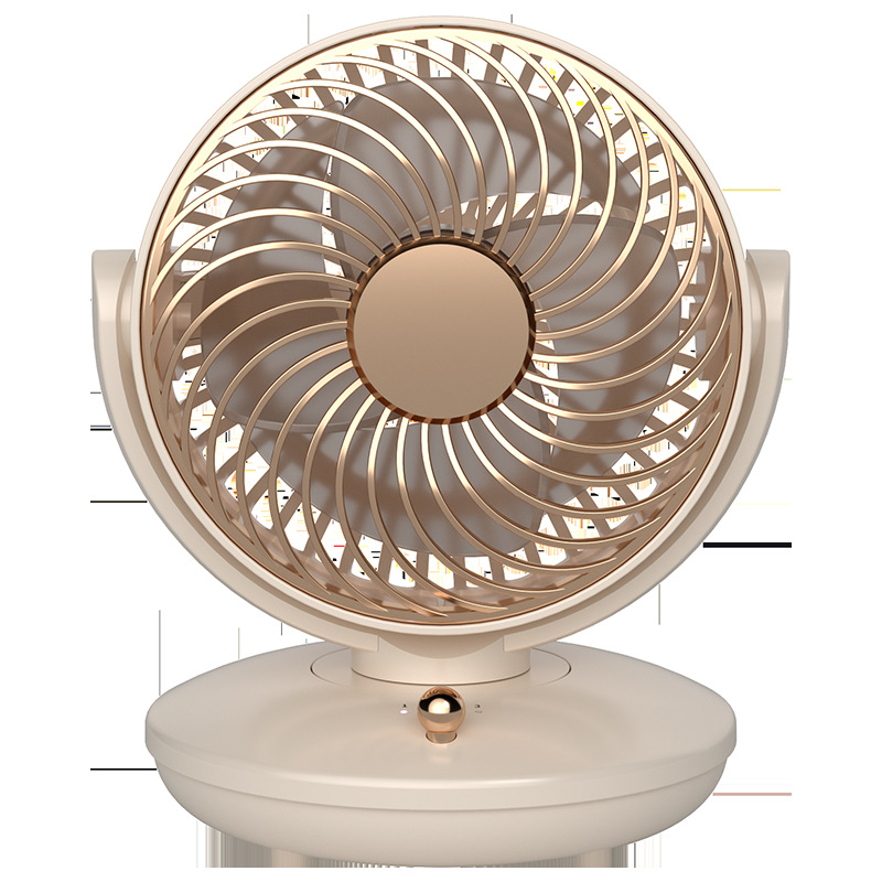 Shaking head desktop mini fan, usb fan, portable charging model, long-lasting small fan Item Picture