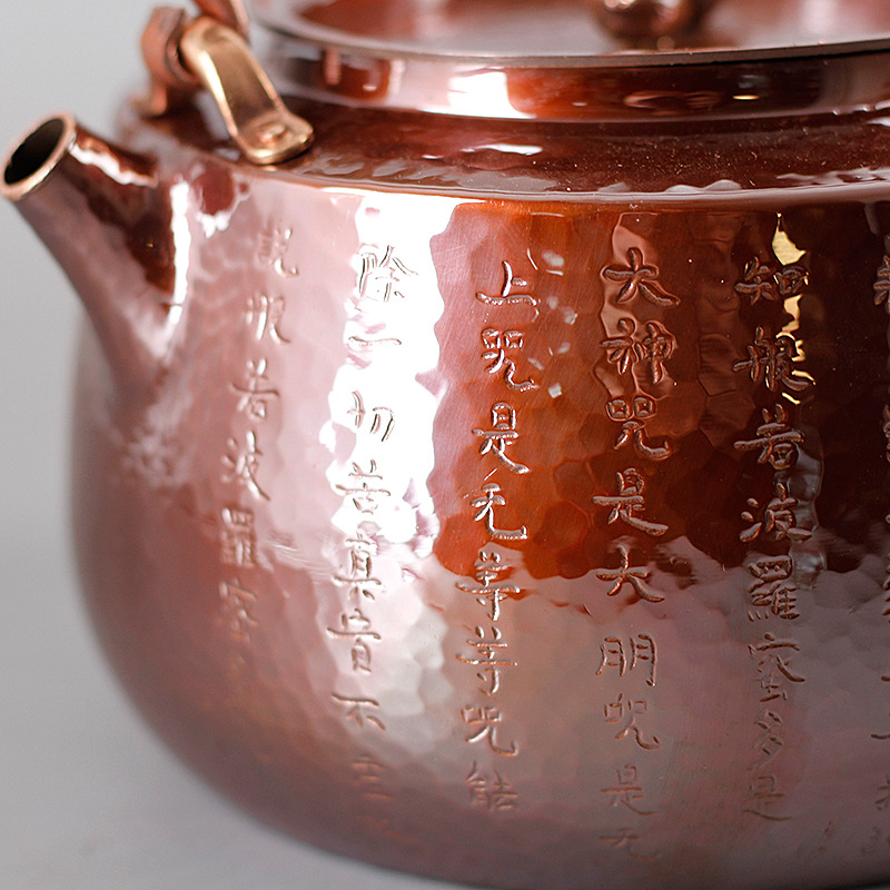 铜质茶壶家用紫砂壶泡茶壶茶具套装礼品送礼细节图