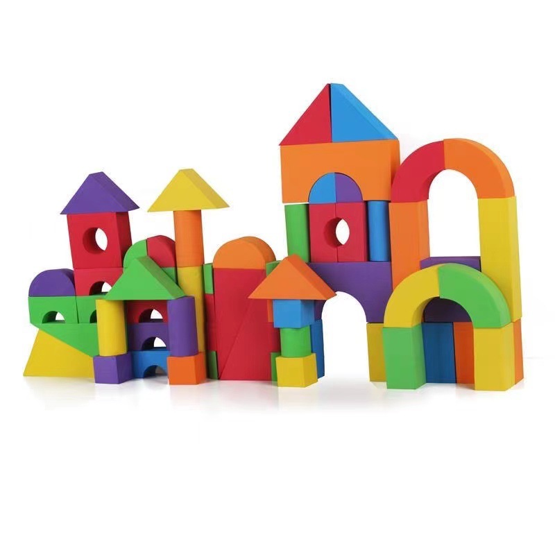 Foam building blocks, large assembly, educational toys for children, early education kindergarten, soft sponge, eva large building blocks Item Picture