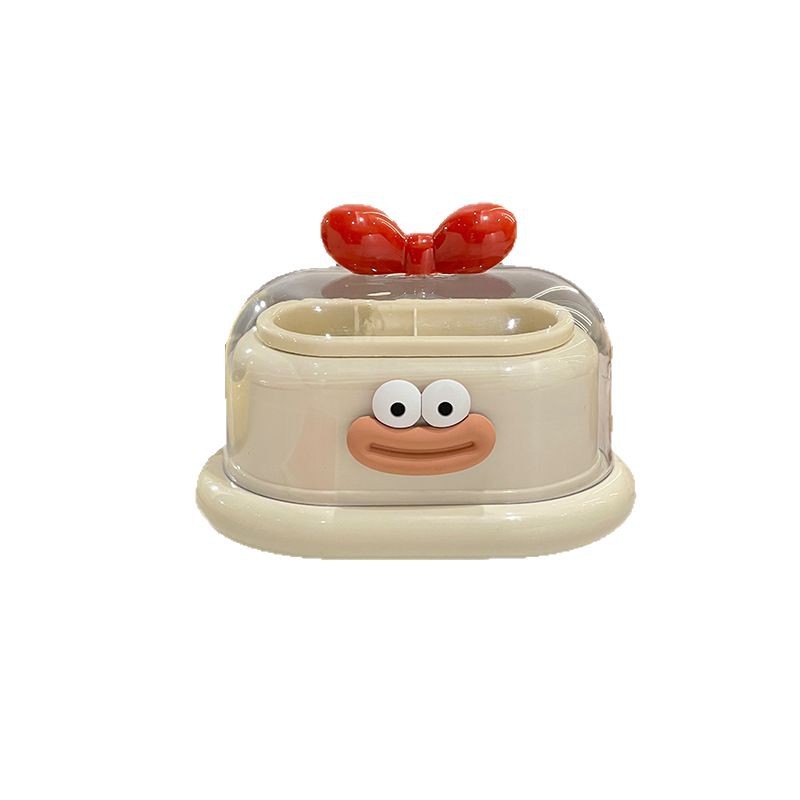 Living room dining table dopamine toothpick box, home cute and creative high appearance level cotton toothpick holder, toothpick holder and dental floss storage box Item Picture