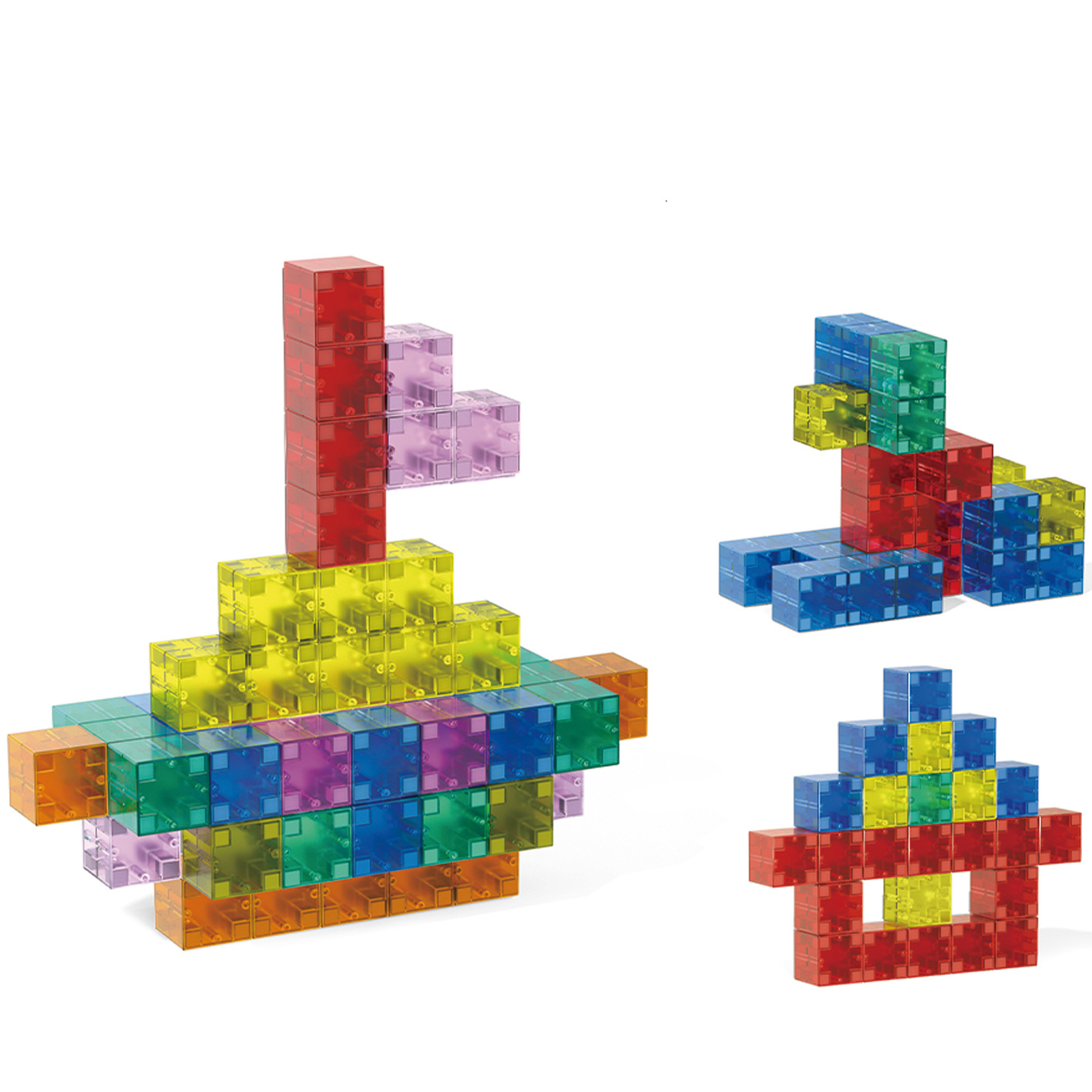 Magnetic cube children's assembly puzzle building blocks, math teaching AIDS, spatial three-dimensional thinking, magnetic upright body, four-sided cross-border Application Scenario