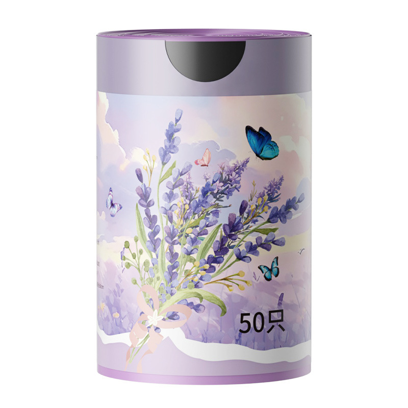 Tear-free drawstring lavender scented garbage bag, thickened household, not easy to break, large hand-held plastic bag, thick style Item Picture