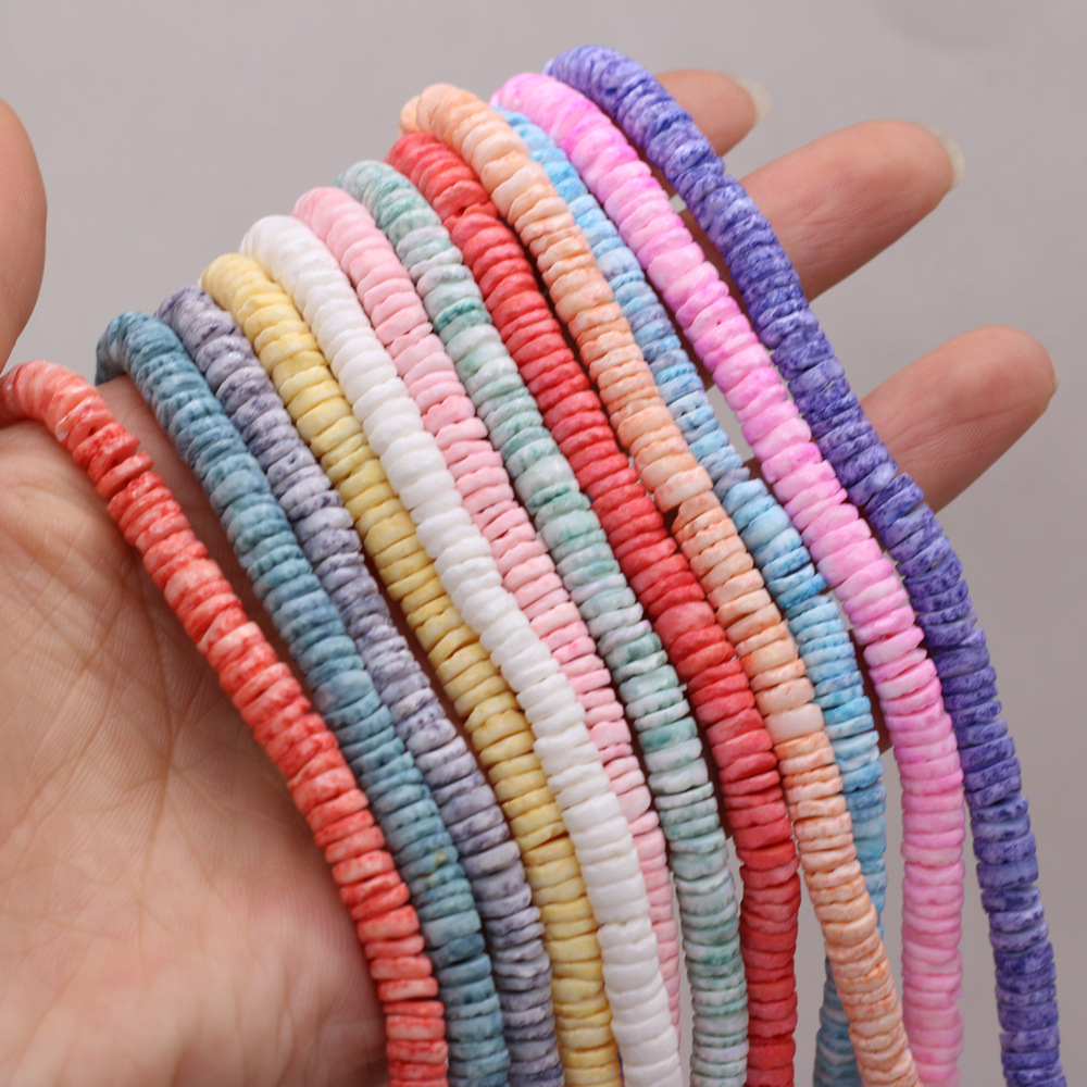 厂家直供贝壳散珠隔片diy饰品配件古风发饰服装纽扣辅料现货批发