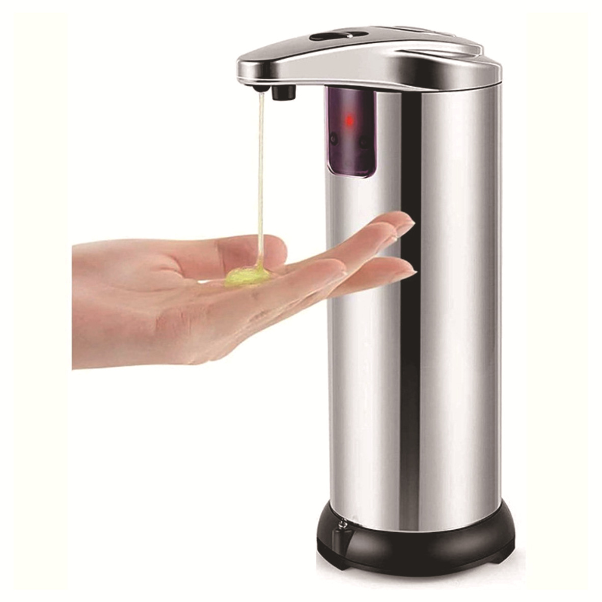 Cross-border manufacturers supply the second-generation stainless steel induction soap dispenser with automatic liquid dispensing for washing mobile phones Specification image