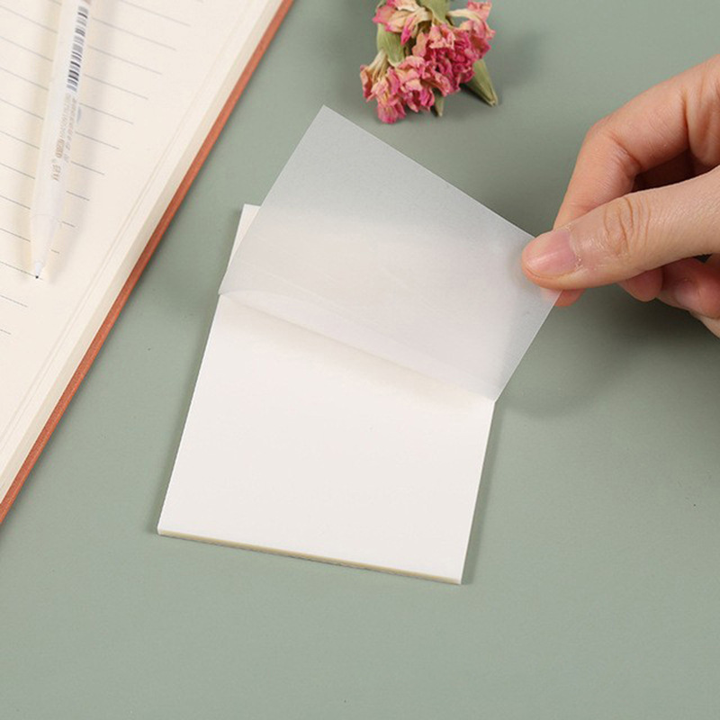 Wholesale transparent sticky notes, creative student notes pet color N times stickers, simple and tear-off index sticky notes Specification drawing
