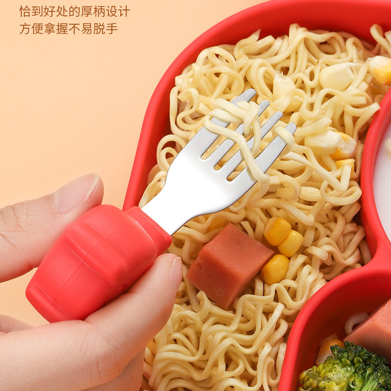 不锈钢餐具/旅行餐具/刀叉/跨境电商/塑胶叉子细节图