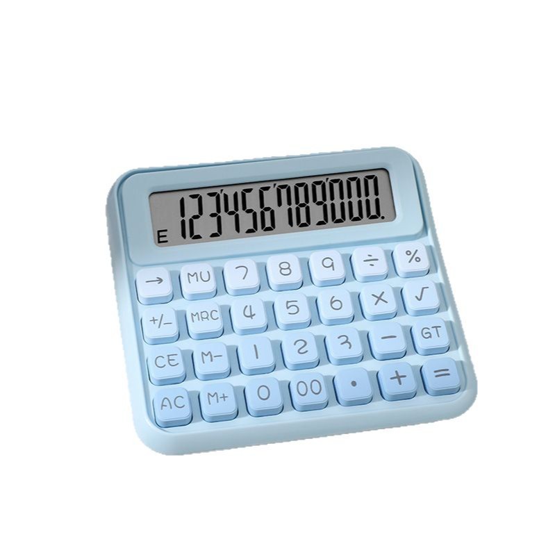 High appearance level color macaron gradient color large screen key computer finance accounting student factory direct sales Item Picture