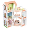 Children's educational toys, role-playing dollhouses, wooden building blocks, simulation villas, diy princess castles, gifts Item Picture
