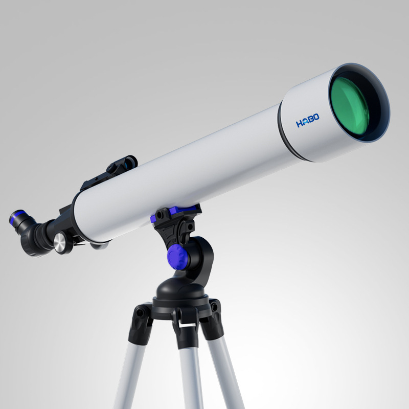 The Habo 80900 White Astronomical Telescope With A Large Aperture Offers High-Definition And High-Magnification Stargazing And Sightseeing, Suitable For Both Space And Ground Use details Picture