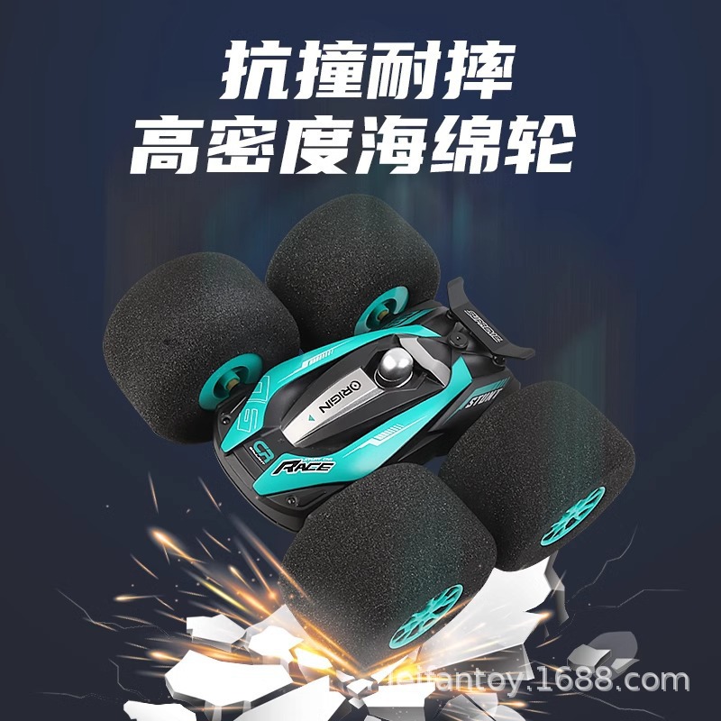 Cross-border sponge wheel stunt car, somersaults, climbing electric off-road racing car, durable simulation boy remote control toy car Application Scenario