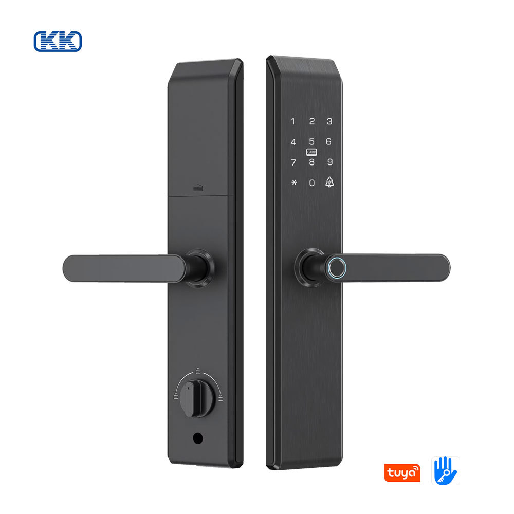 KK smart lock, one-grip open fingerprint lock, household security door, universal password lock, smart lock, electronic door lock, cross-border