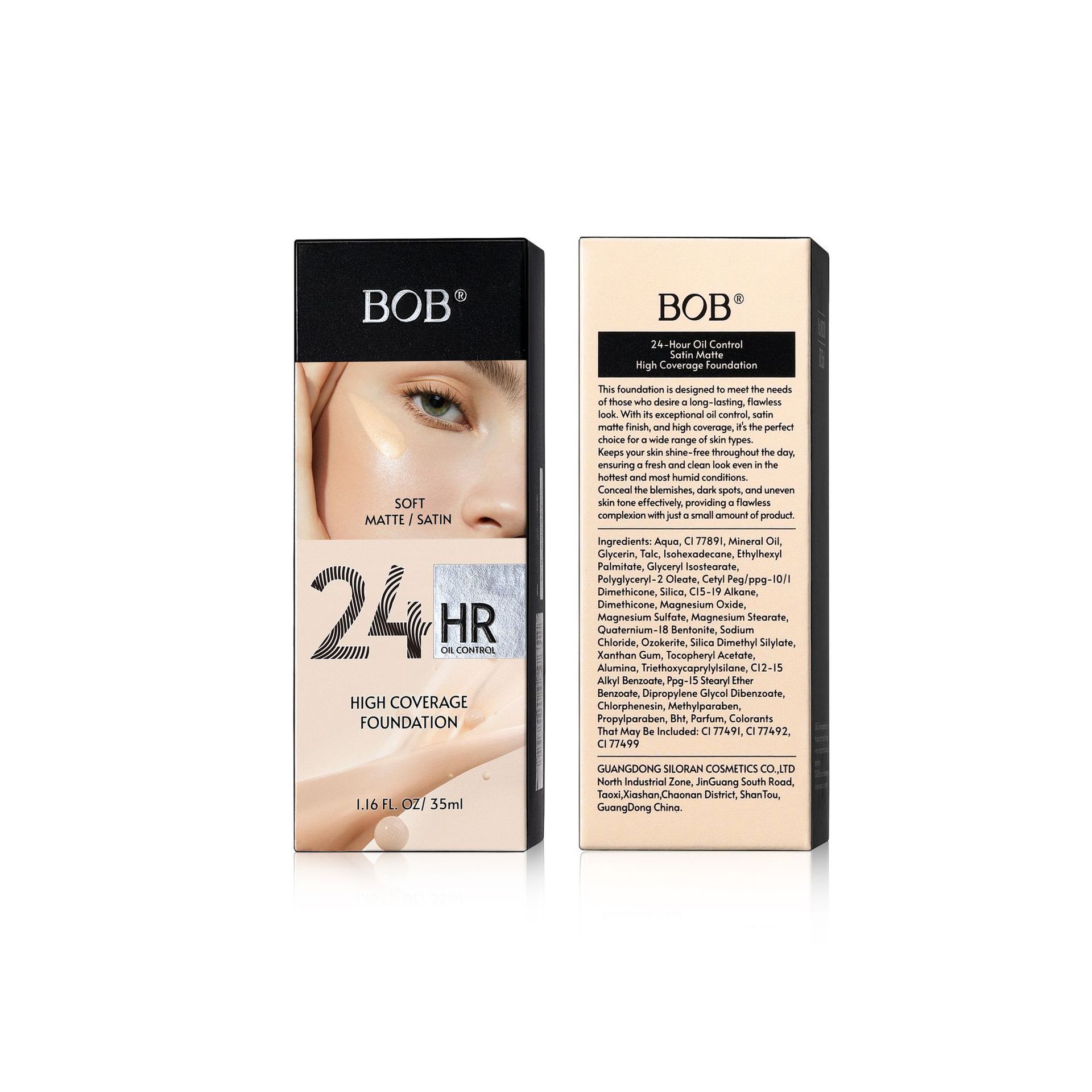 Cross-border exclusive bob Matte Concealer Foundation is a long-lasting oil-control and non-smudge blending foundation cream Item Picture