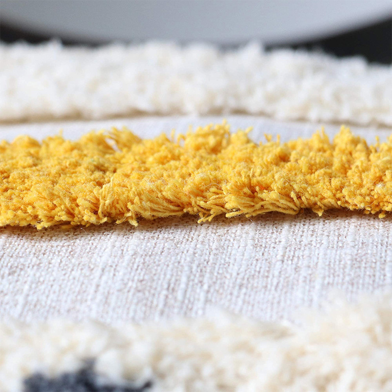 The pillow cover features printed patterns with logos, and the towel is embroidered with stickers. The pillow is custom-made with a simple and creative design for car use Application Scenario