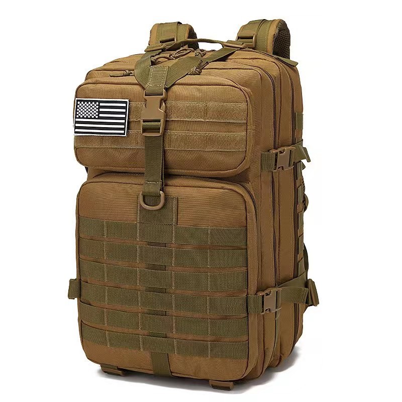 Outdoor sports waterproof backpack, hiking, mountain climbing, camping, large-capacity MOLLE expansion tactical bag backpack details Picture