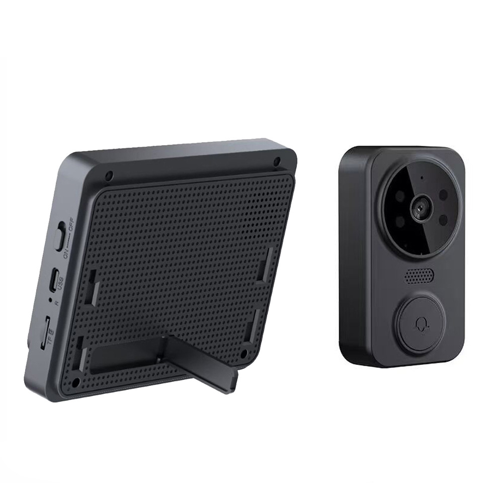 Wireless video doorbell, 4.3-inch display screen, home intelligent two-way intercom, peephole video surveillance, building intercom Item Picture