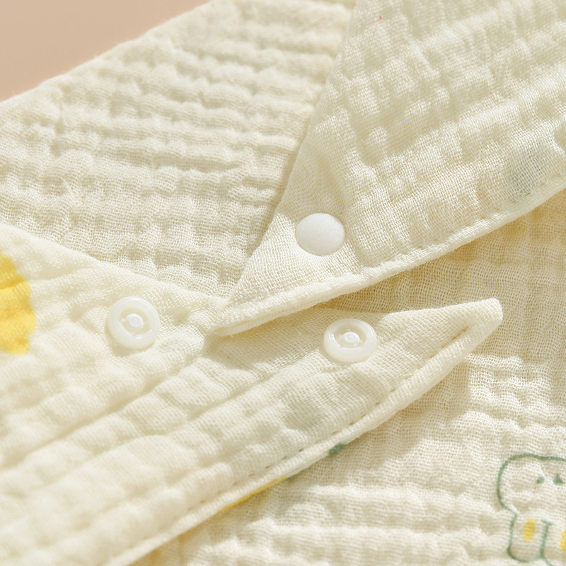 Infant triangle towel, pure cotton saliva towel, baby bib, anti-spitting milk bib, thin 4-layer, summer all-cotton triangle towel Specification image