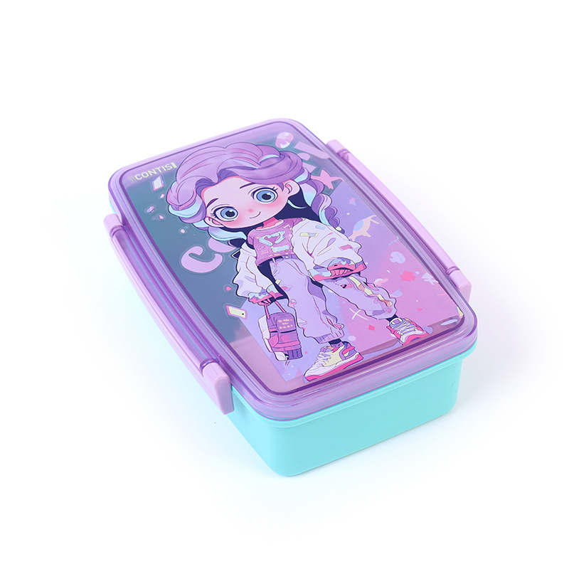Amazon Cartoon children's lunch box, student with rice sealed lunch box, new microwave-safe lunch box Item Picture
