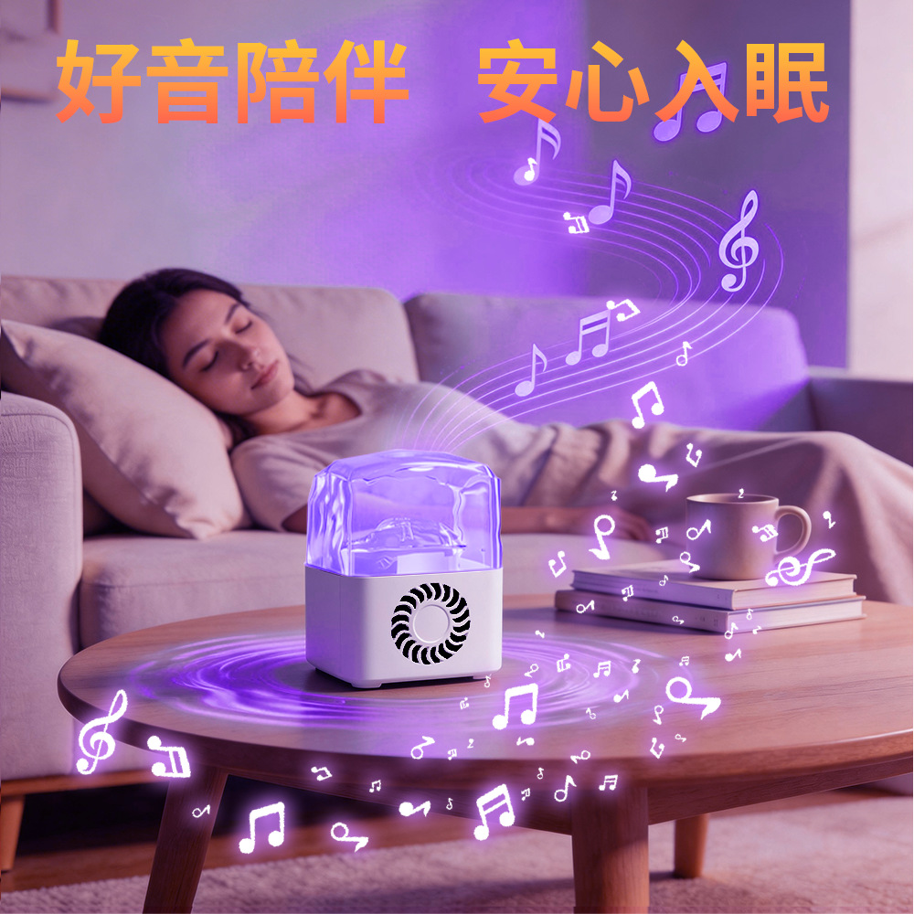 Звуковая акустика bluetooth, высокая поверхностная форма, небольшой ночной фонарь, магнитофон в гостиной спальни с дистанционным управлением 16 световых цветов Application Scenario