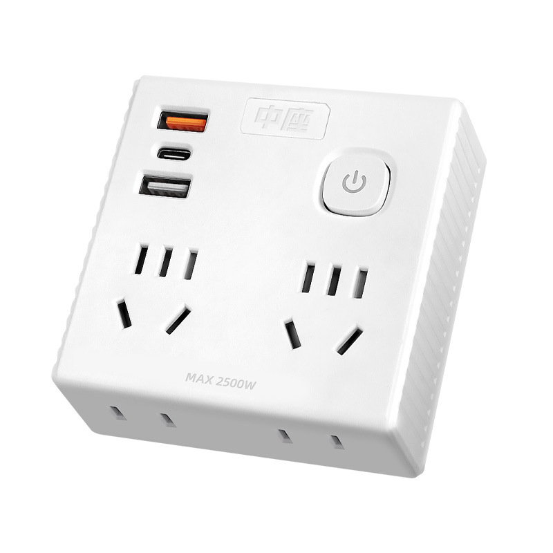 86-type socket converter, 20W fast charging, one-to-multi-socket expansion power strip with USB charging, home Type-C Item Picture